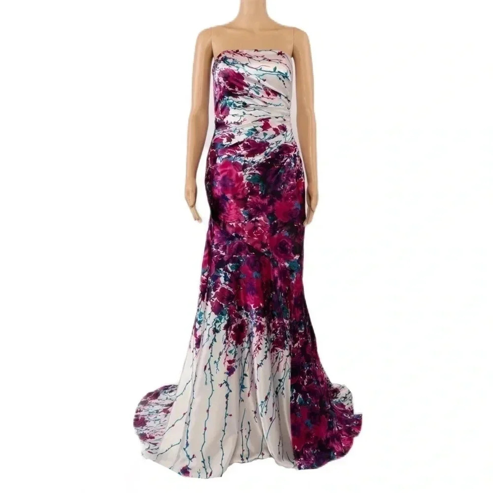 LA FEMME Women’s Gorgeous Floral Gown - Picture 2 of 12